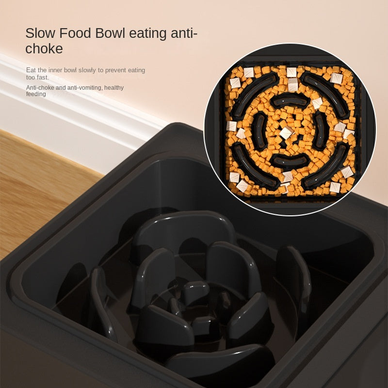 Adjustable Height Pets Feeding Dish Bowl