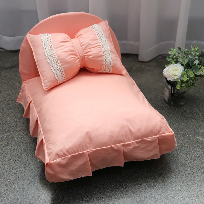 washable princess style pet bed