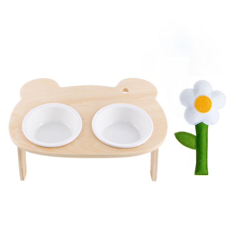 Cat Oblique Mouth Food Holder Care Neck