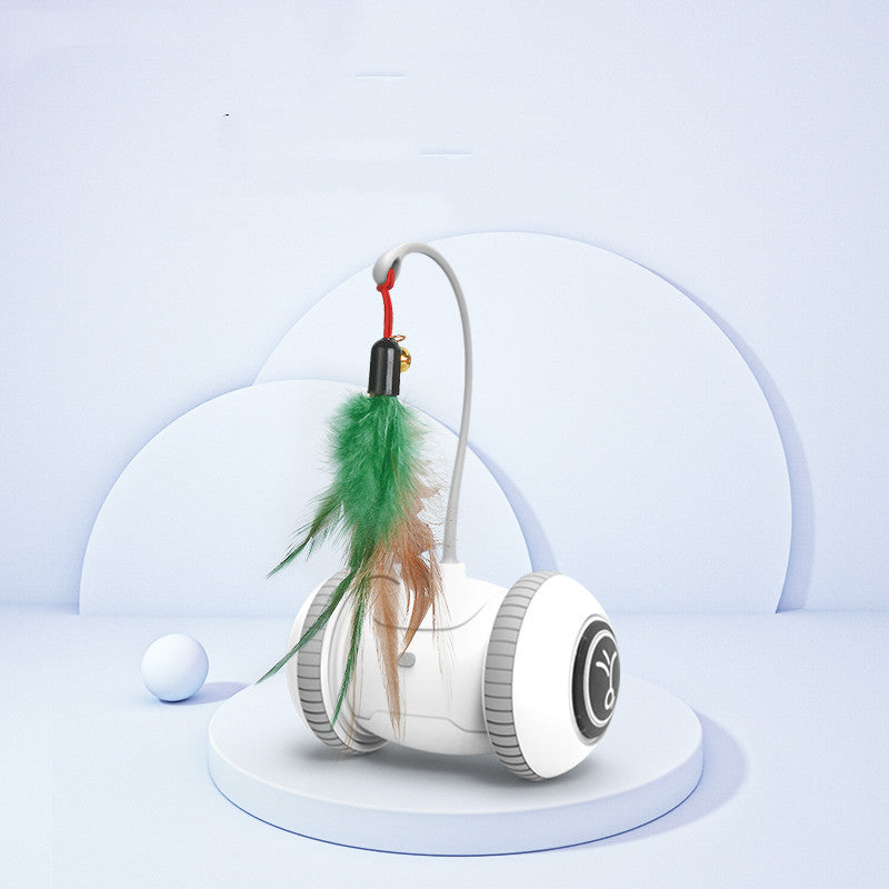 Interactive Cat Toy With Interchangeable Heads