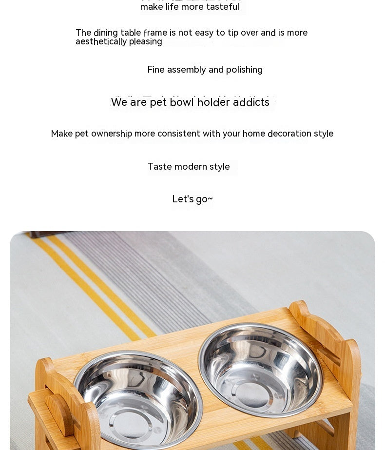 Food Bowl Bracket Stainless Steel Dining Trolley