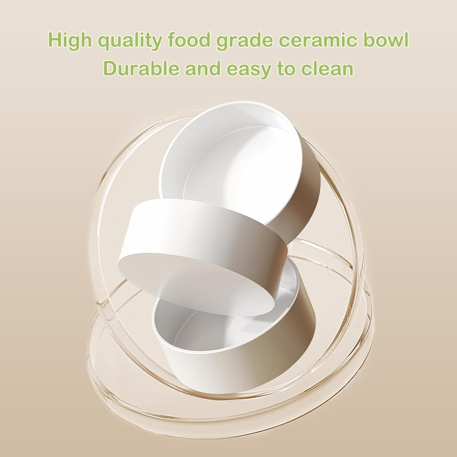 Ceramic Elevated Cat Bowls For Indoor