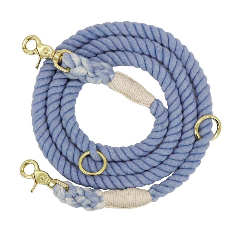 Gradient Color Dog Collars Leashes Rope