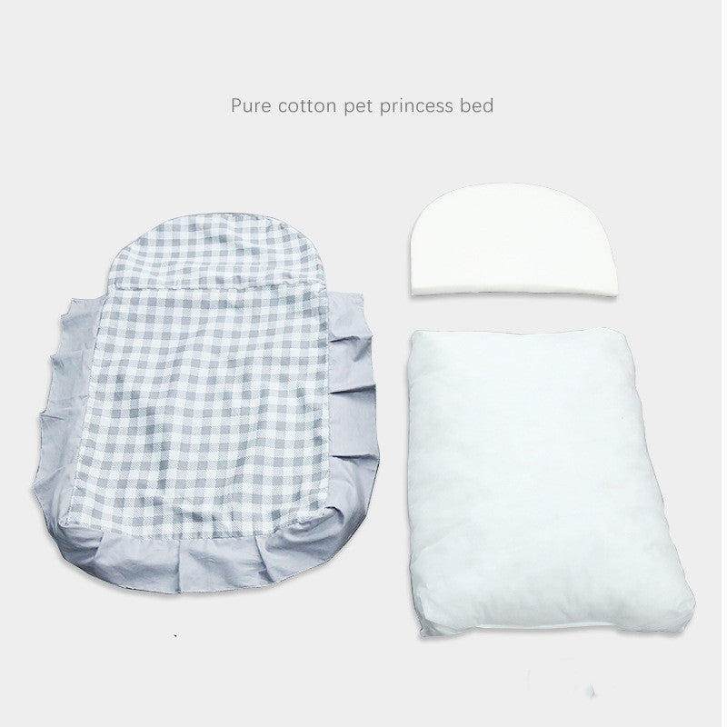 washable princess style pet bed