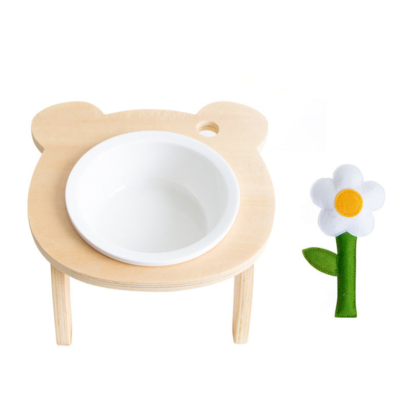 Cat Oblique Mouth Food Holder Care Neck