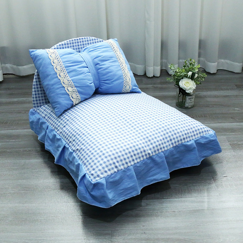 washable princess style pet bed