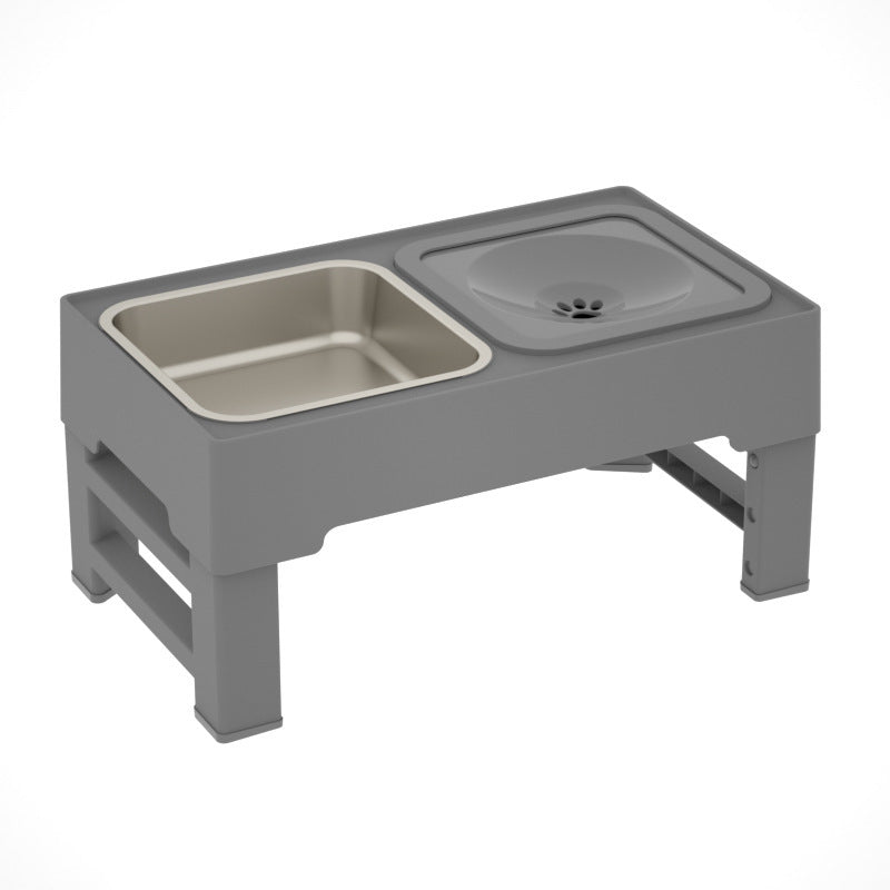 Adjustable Height Pets Feeding Dish Bowl