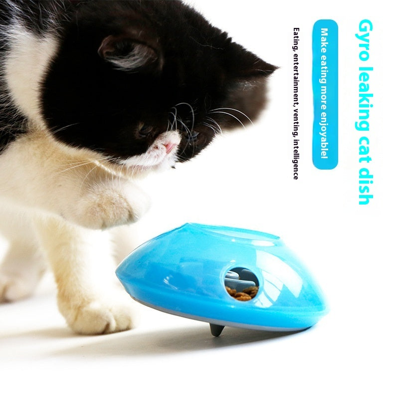 Pet Supplies Toy Cat Grab Basin Gyro Food Leakage
