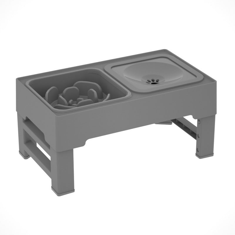 Adjustable Height Pets Feeding Dish Bowl