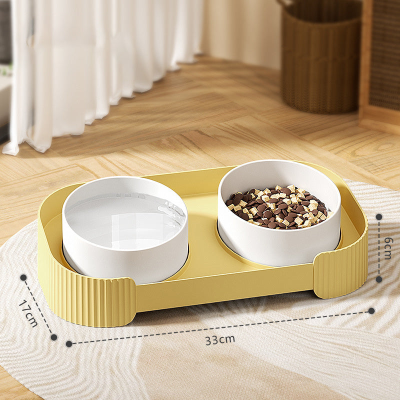 Ceramic Elevated Cat Bowls For Indoor