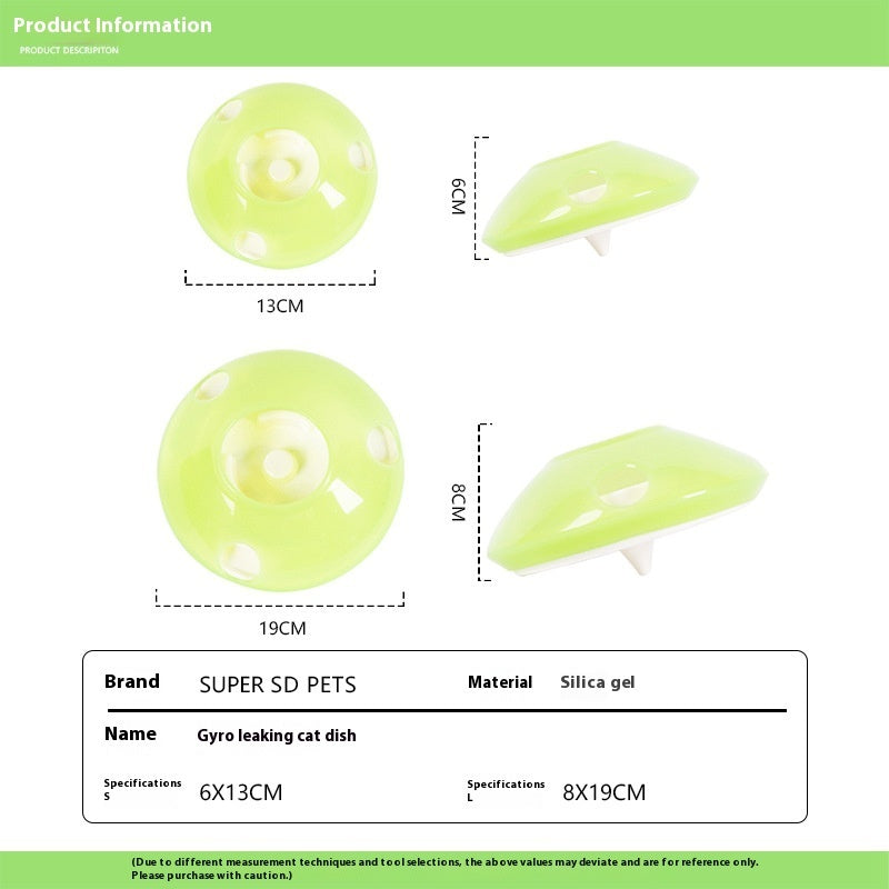 Pet Supplies Toy Cat Grab Basin Gyro Food Leakage