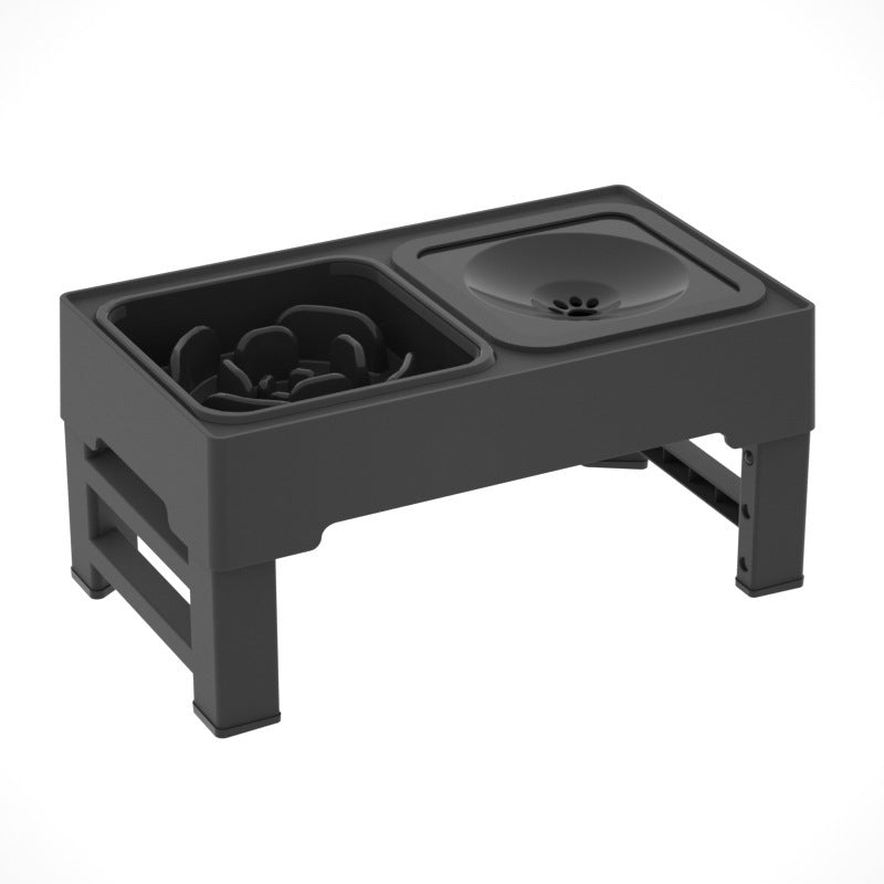Adjustable Height Pets Feeding Dish Bowl