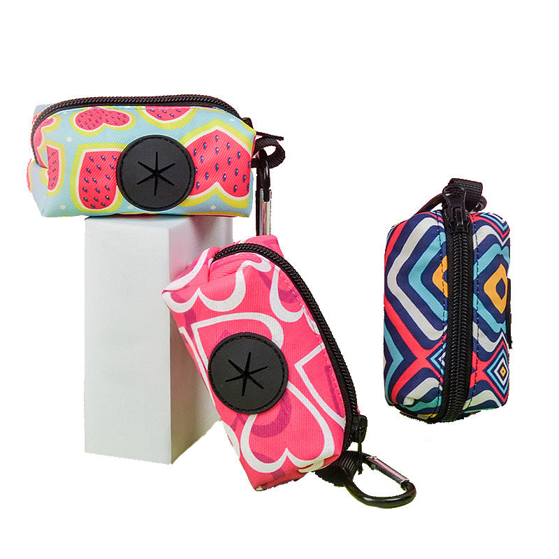 Printed Pet Dog Travel Garbage Bag Storage Bag