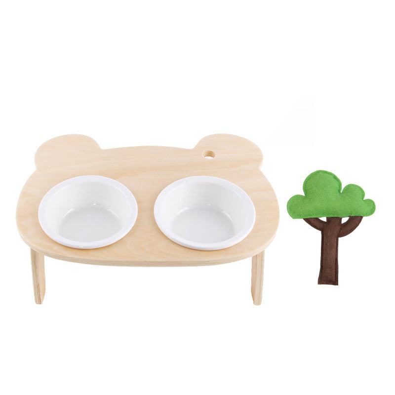 Cat Oblique Mouth Food Holder Care Neck
