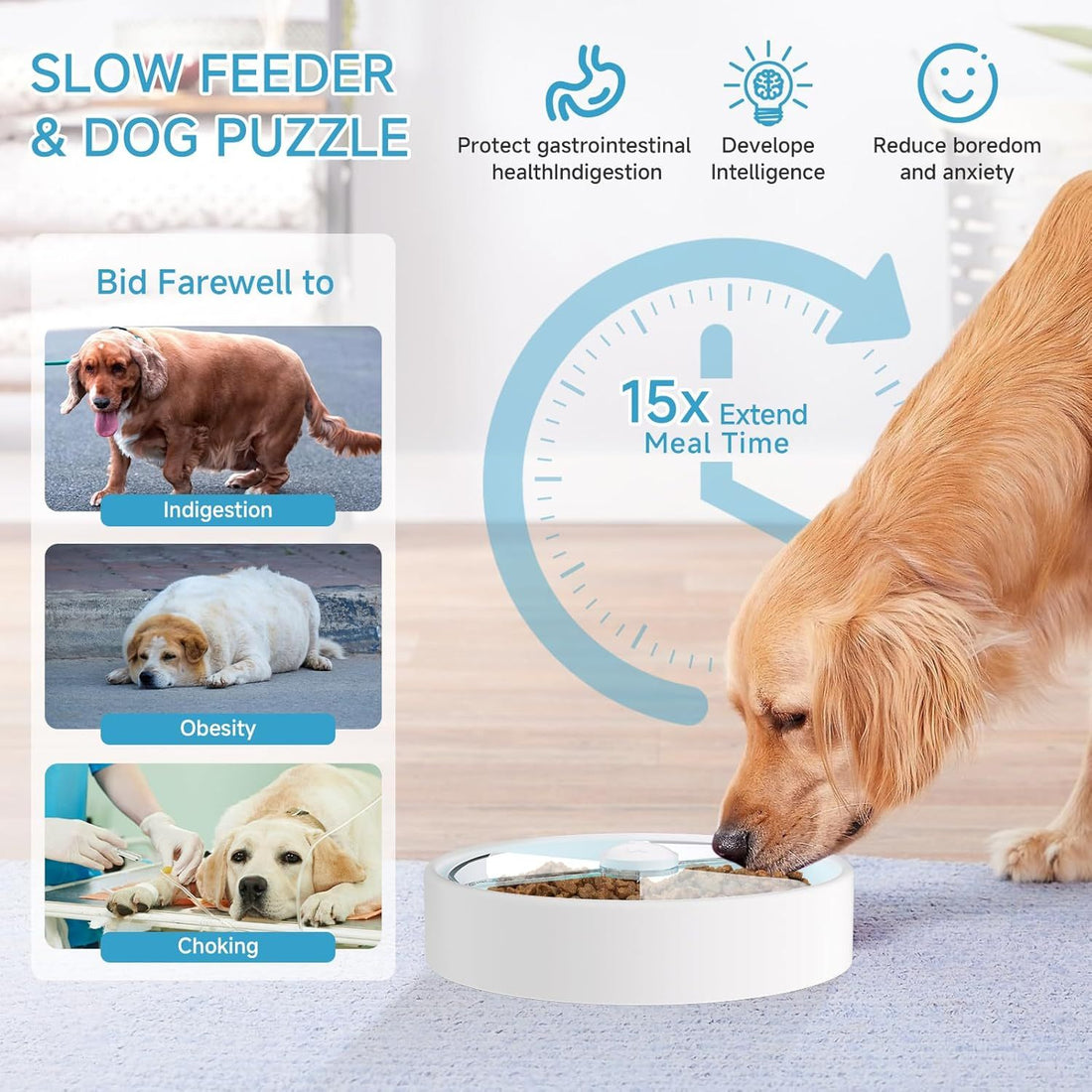 Maze Dog Food Puzzle Feeder For Dry Food
