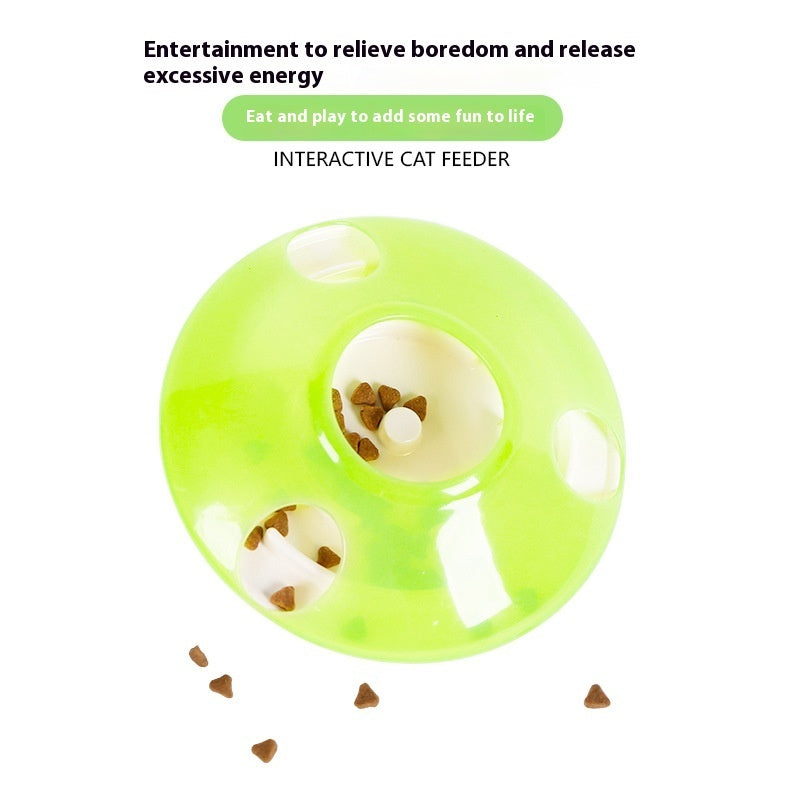 Pet Supplies Toy Cat Grab Basin Gyro Food Leakage
