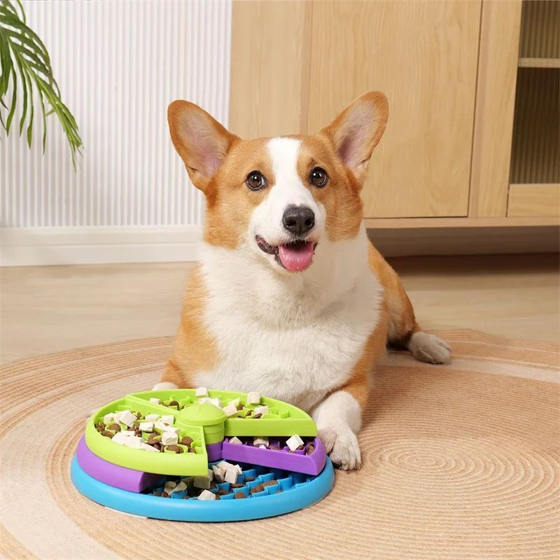 Pet Slow Food Bowl 3-Layers Puzzle