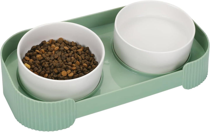 Ceramic Elevated Cat Bowls For Indoor