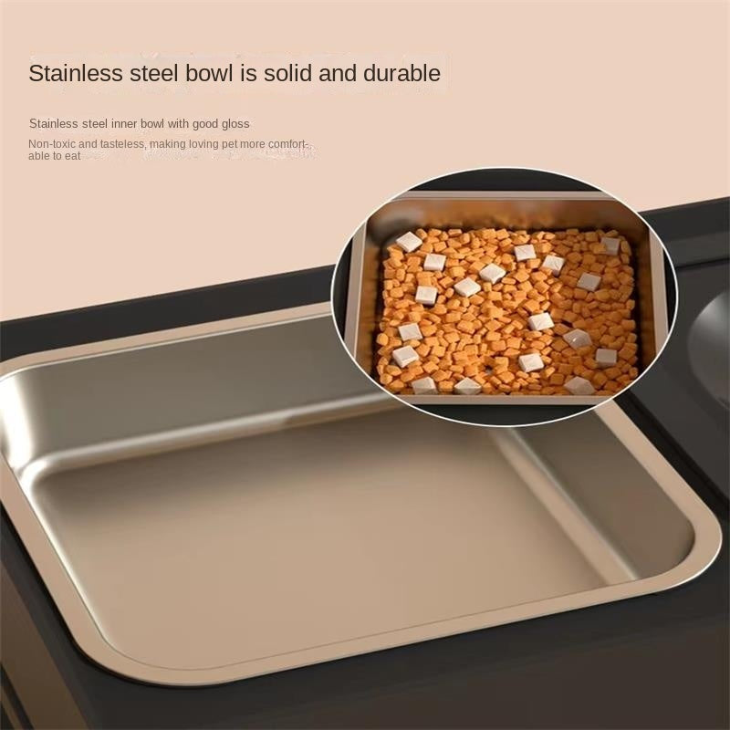 Adjustable Height Pets Feeding Dish Bowl