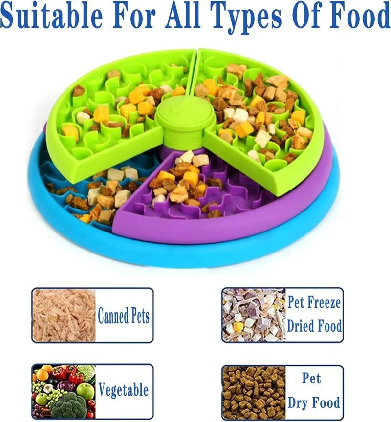 Pet Slow Food Bowl 3-Layers Puzzle