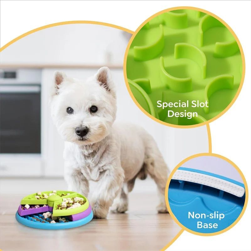 Pet Slow Food Bowl 3-Layers Puzzle